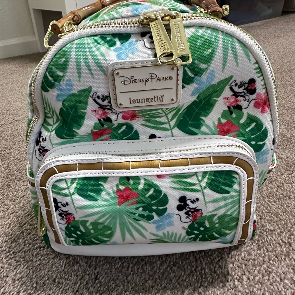 Loungefly Disney Parks Green Tropical Backpack